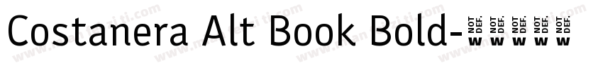 Costanera Alt Book Bold字体转换